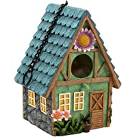 Nobranded Casa para pájaros colibrí para Colgar en el Exterior- Nido de Pájaros de Resina- cabaña para pájaros al Aire…